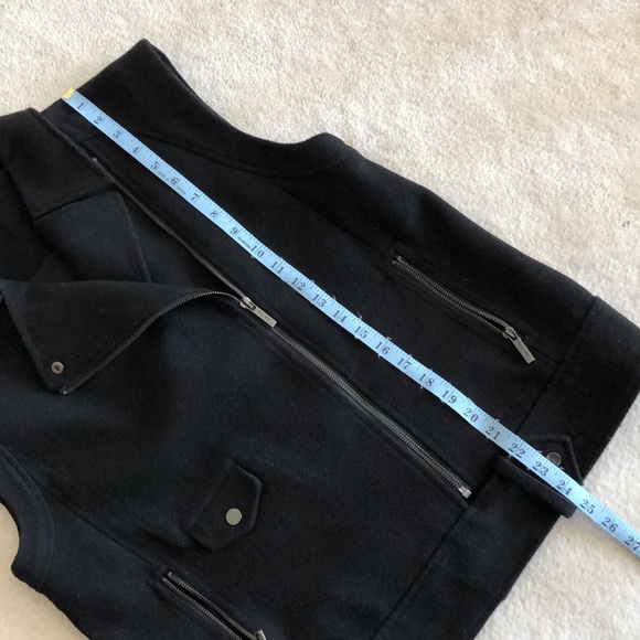 Wool blend Calvin Klein Moto style vest - Picture 5 of 10